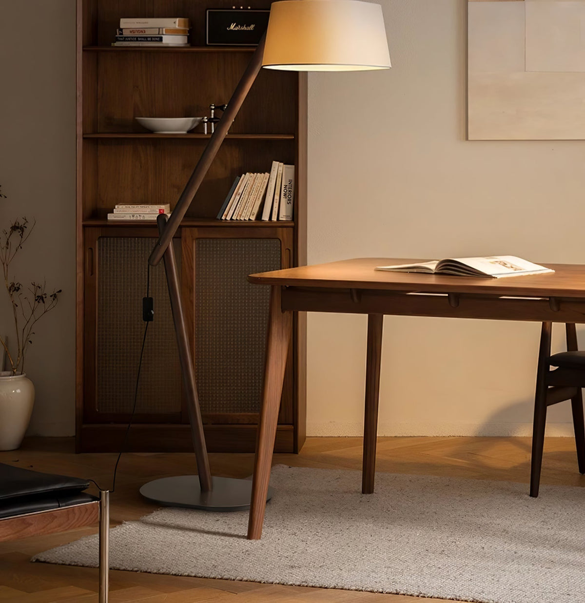Cethar Scandinavian Fabric Floor Lamp