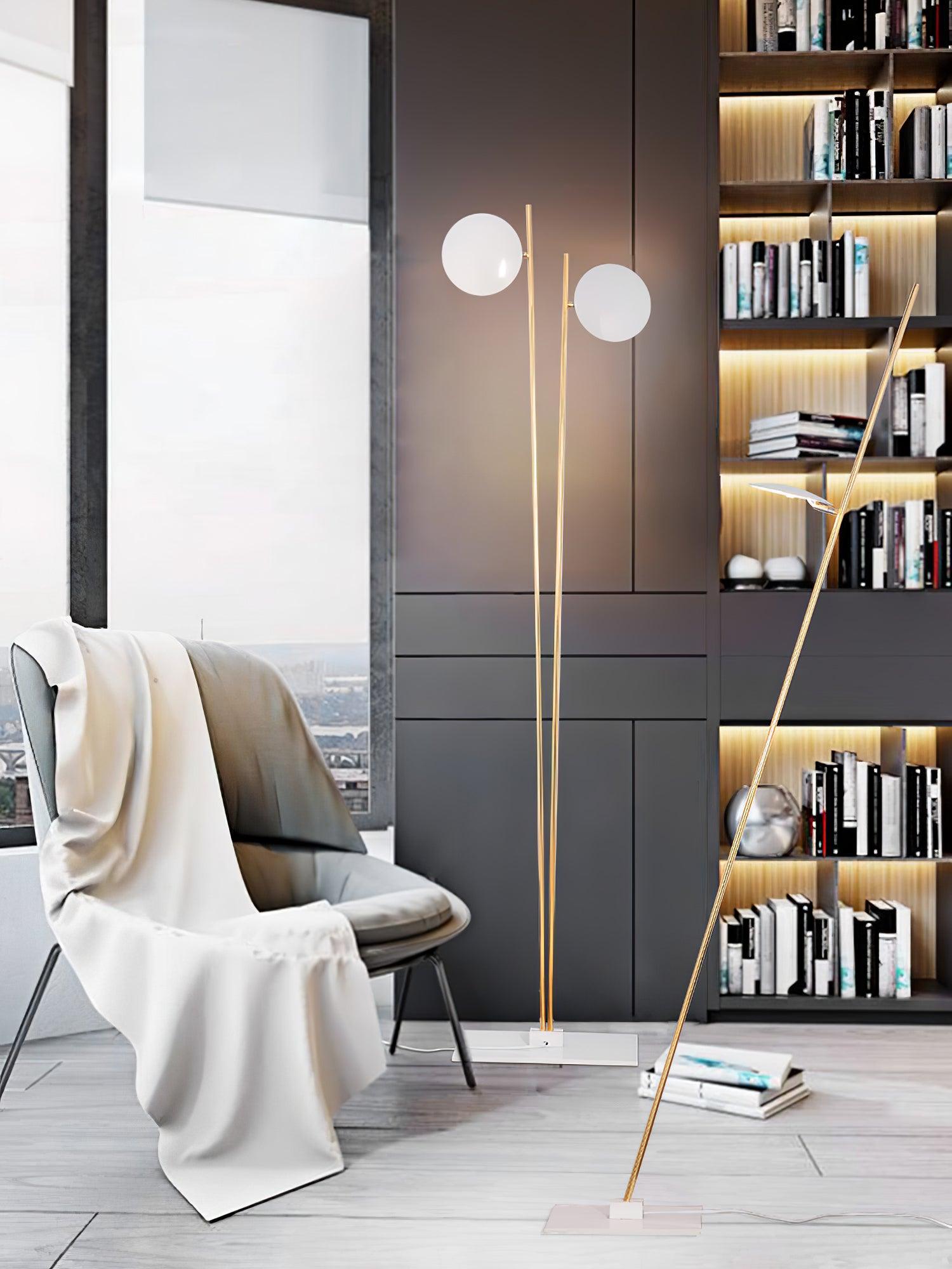 Axial Ray Sculptural Floor Lamp