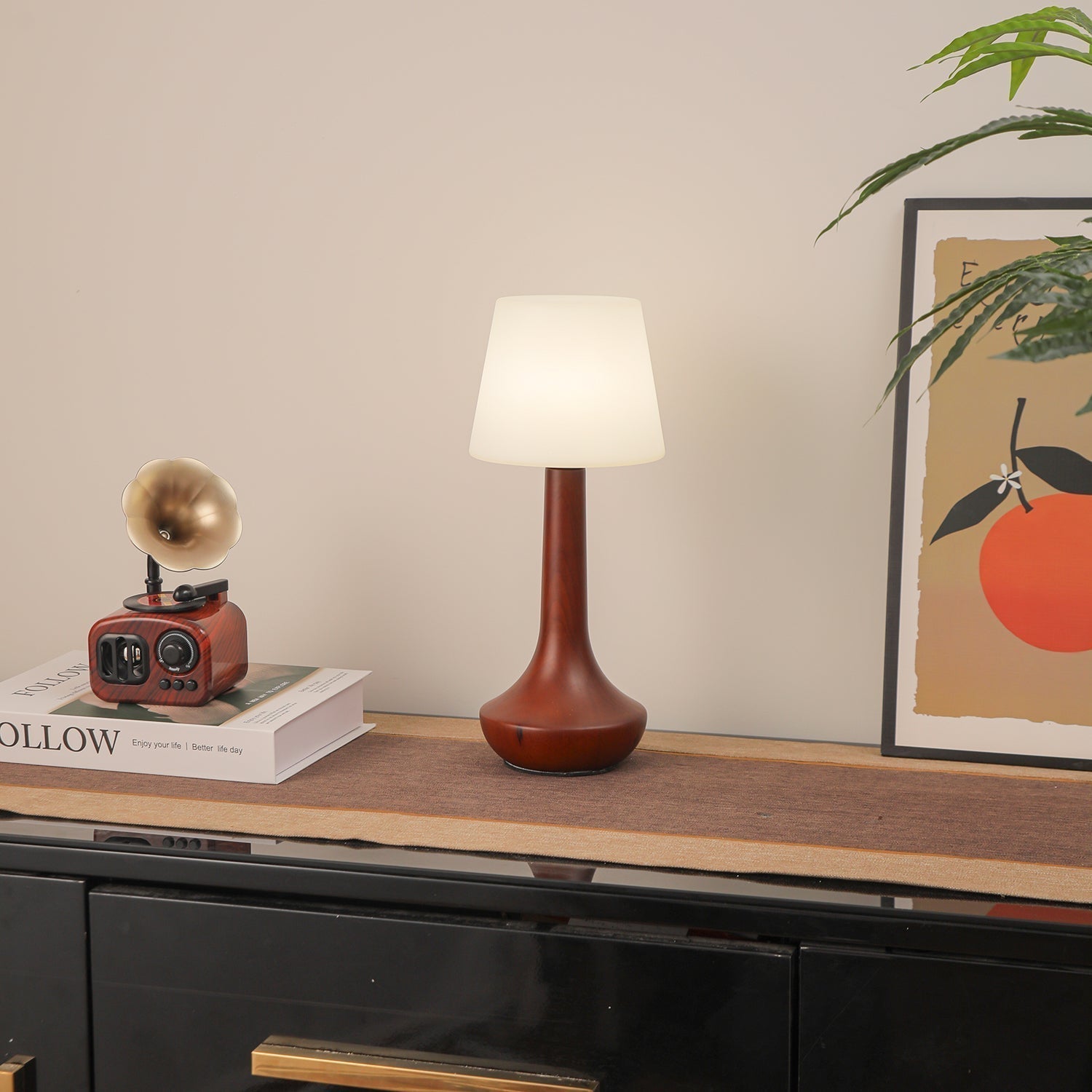 Bello Wooden Retro Table Lamp