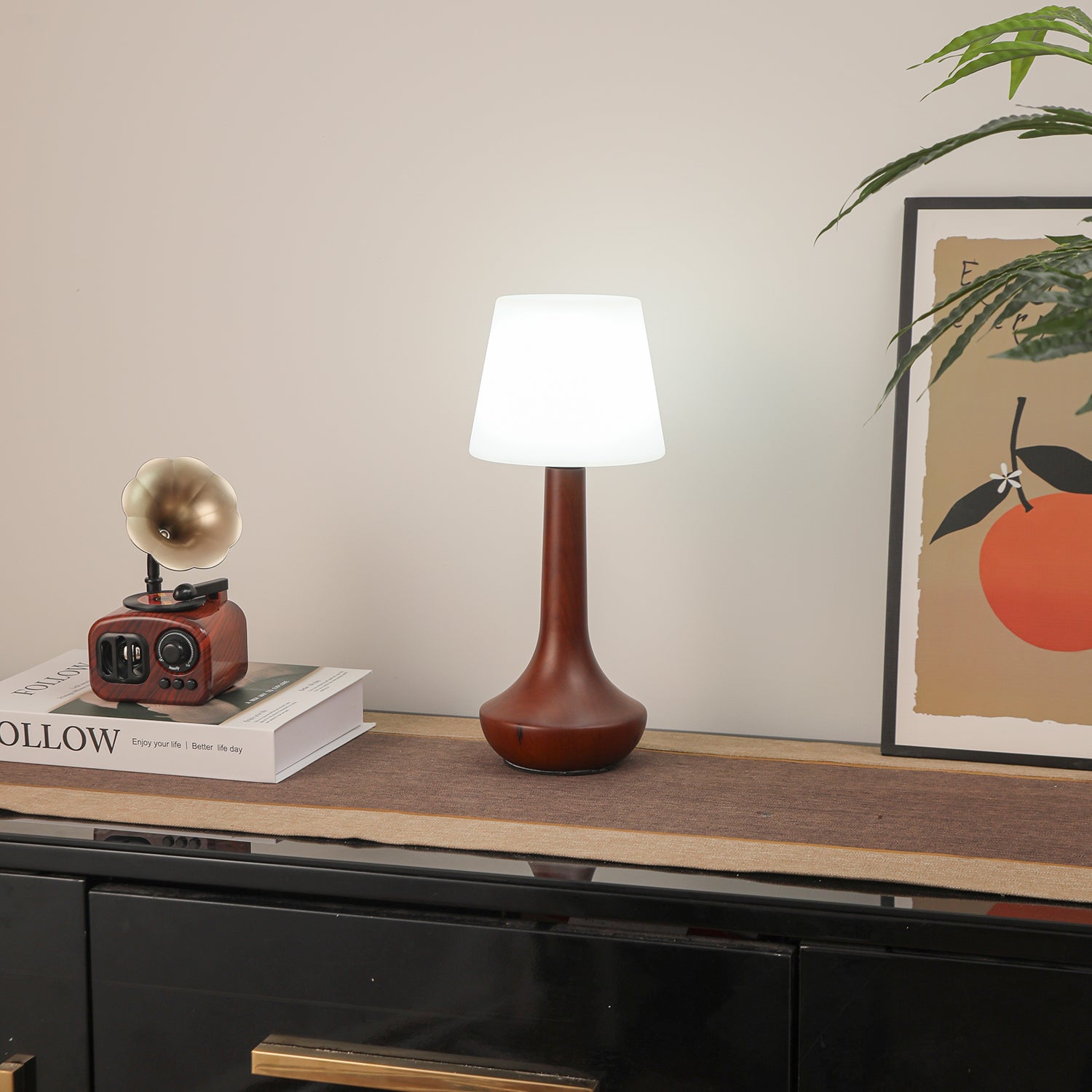 Bello Wooden Retro Table Lamp