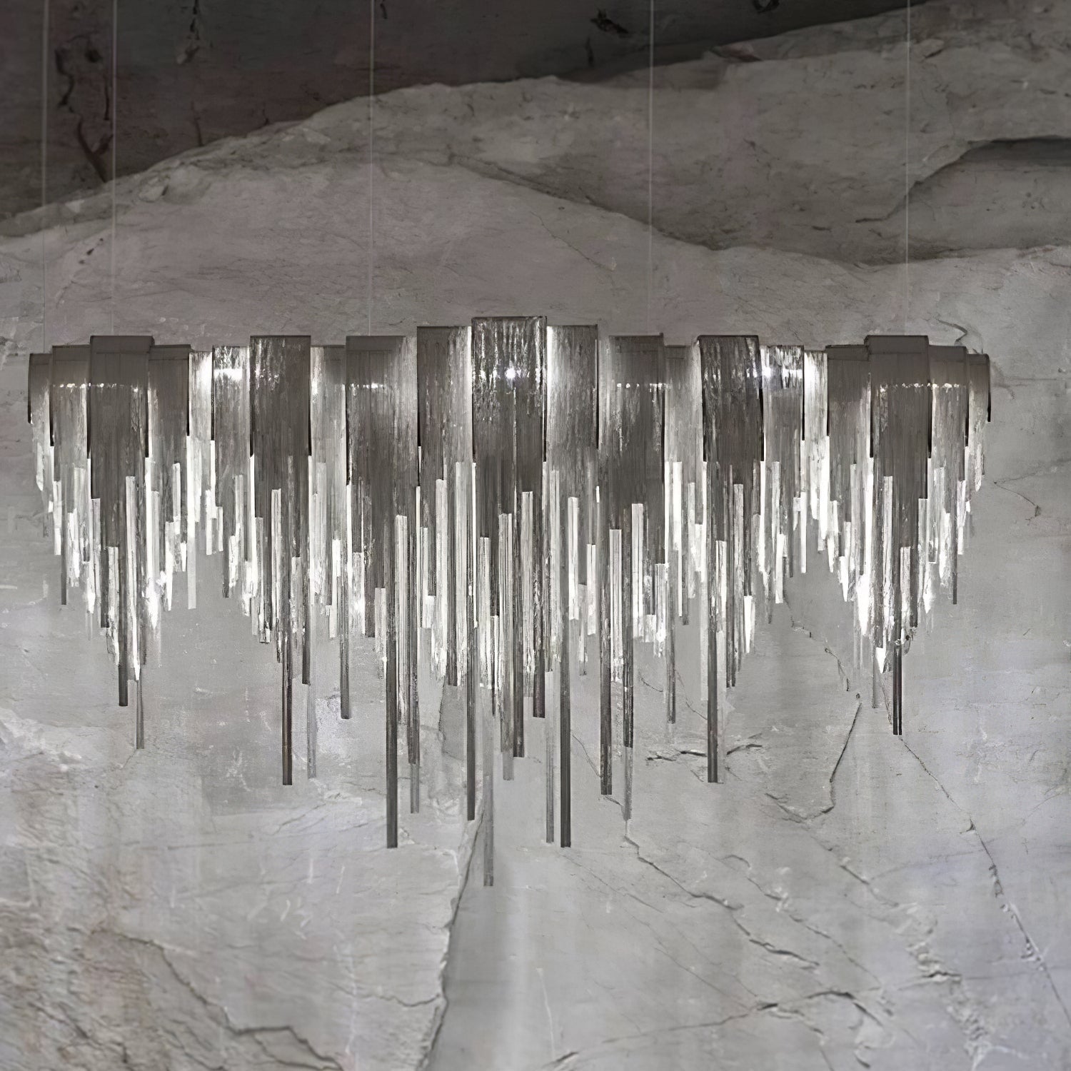 Tarien Chandelier Layered Chain Nickel Luxury