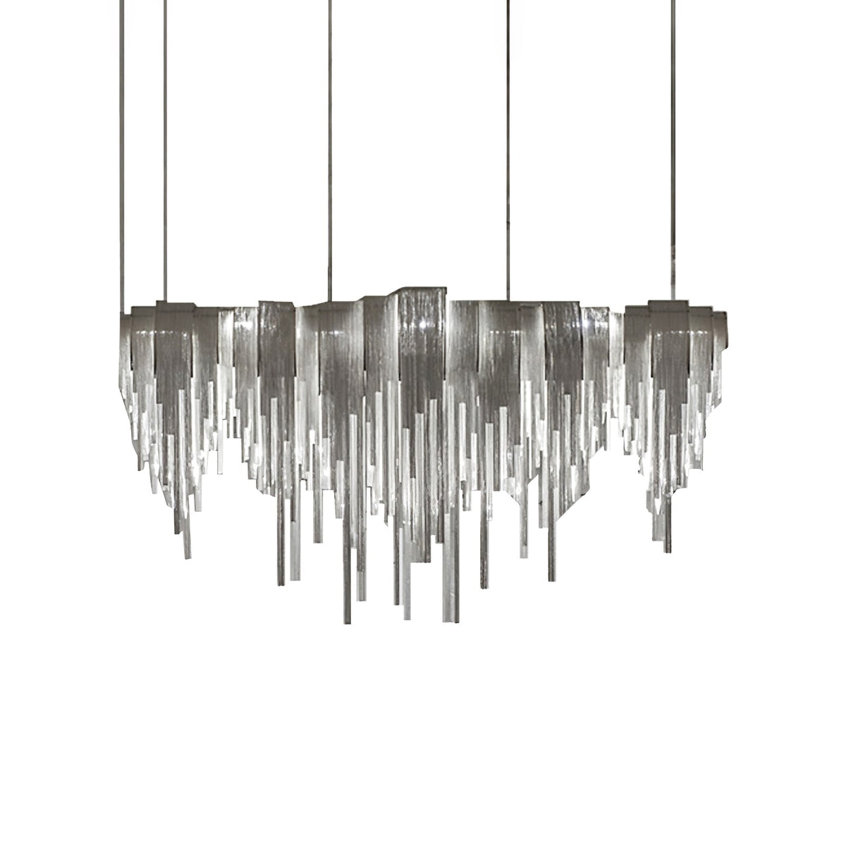 Tarien Chandelier Layered Chain Nickel Luxury