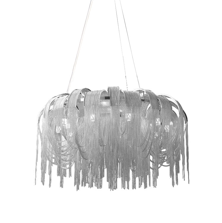 Tarien Chandelier Layered Chain Nickel Luxury
