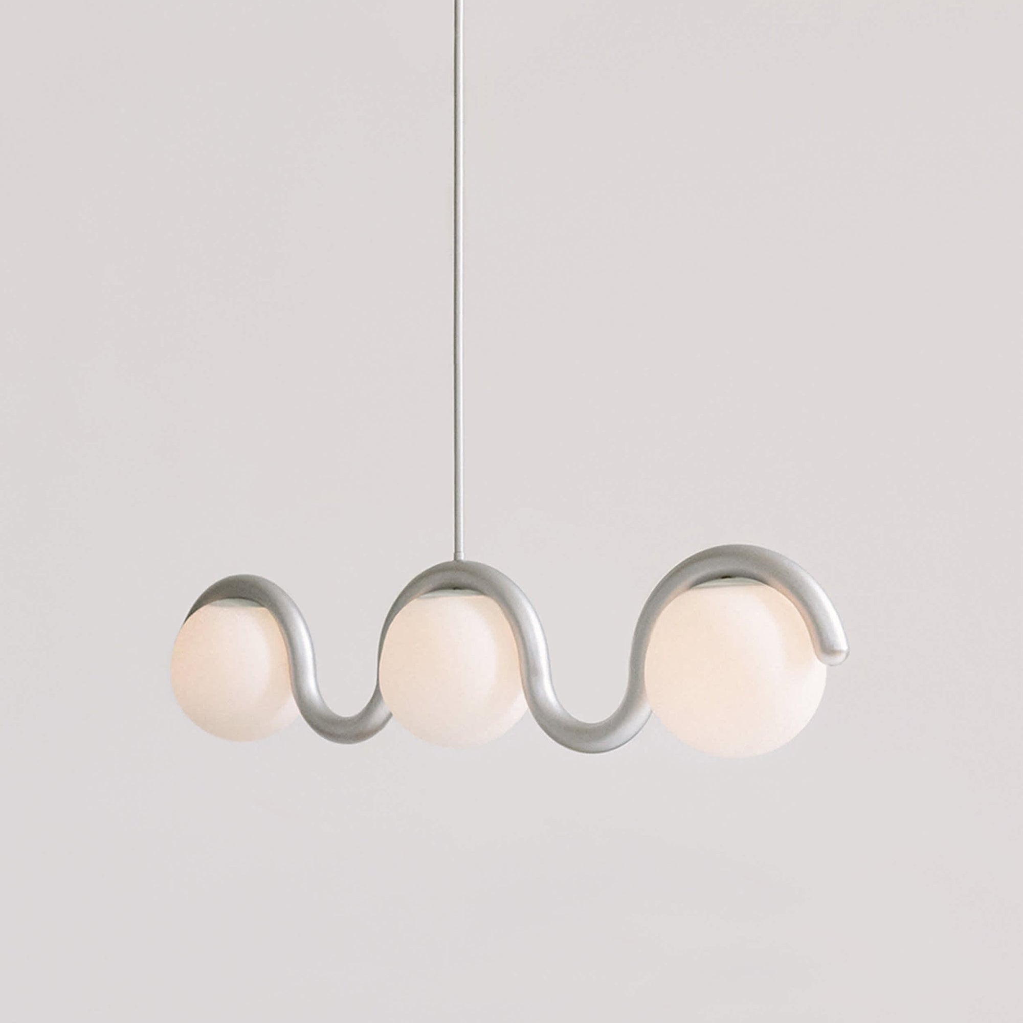 Citheis Individual Creativity Linear Glass Chandelier - Neutral Decor