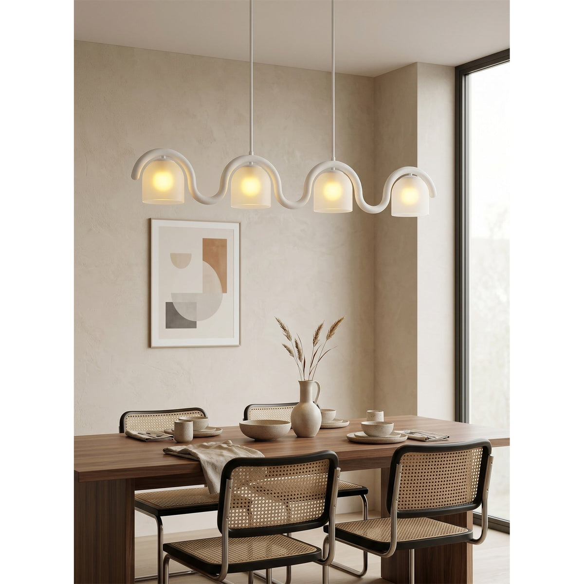 Lenox Linear Glass Chandelier
