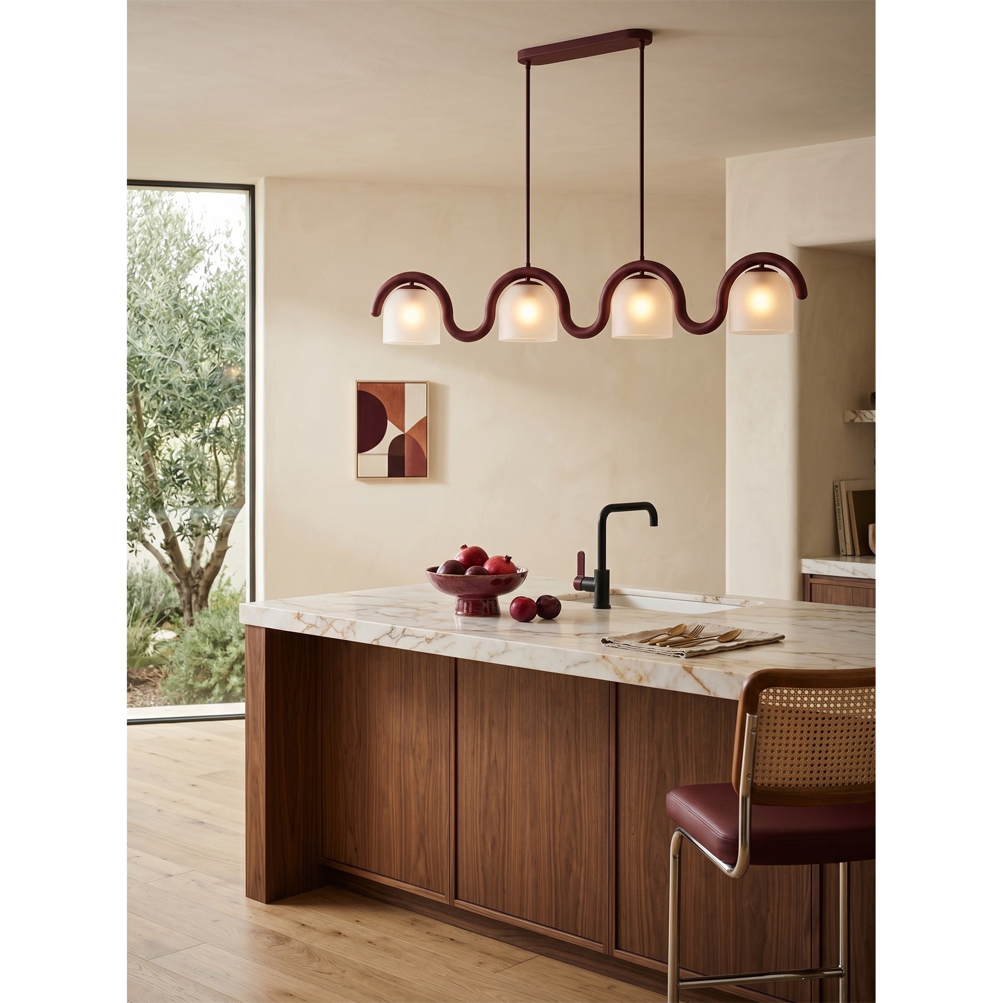 Lenox Linear Glass Chandelier