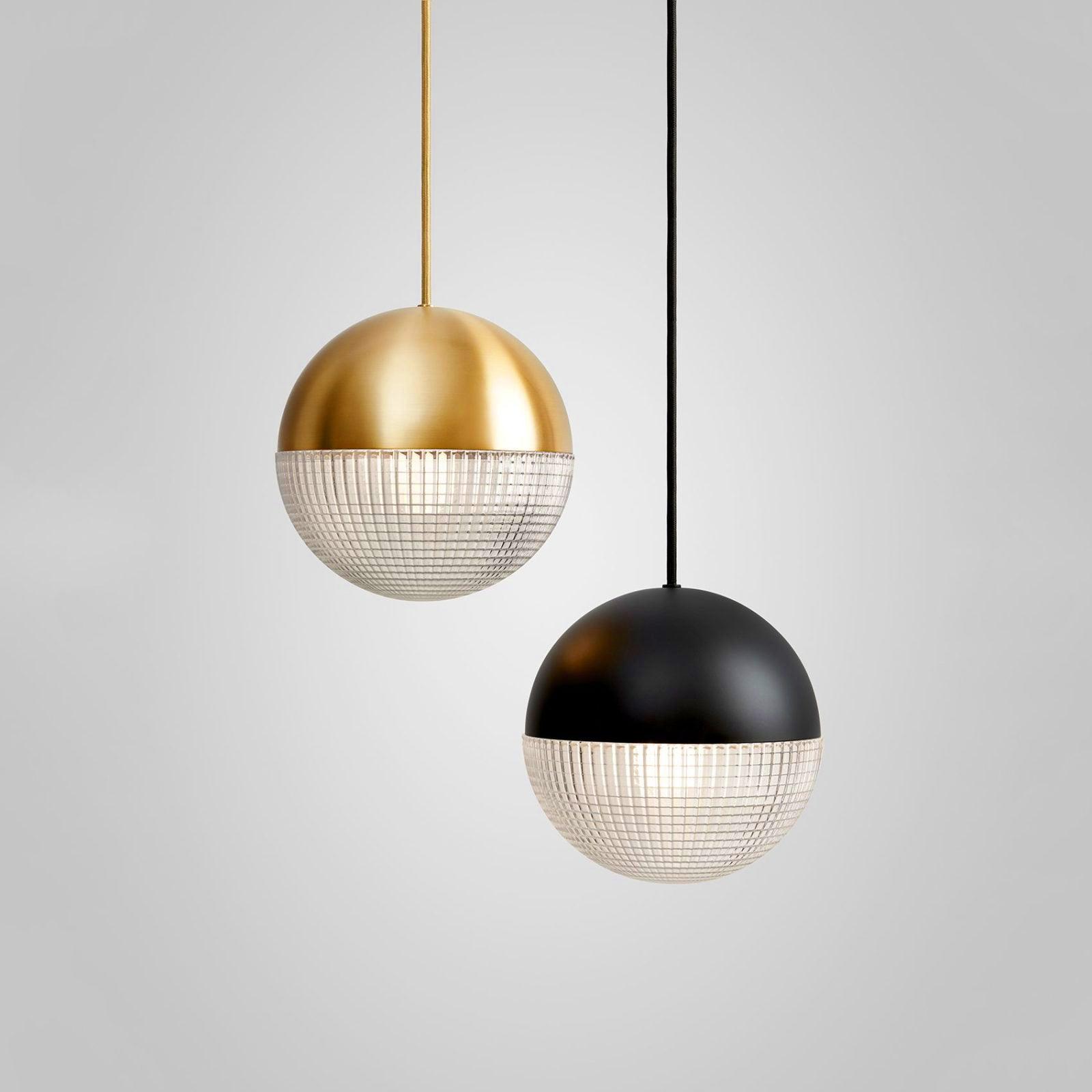 Kevelo Pendant Lamp Brass Glass Modern