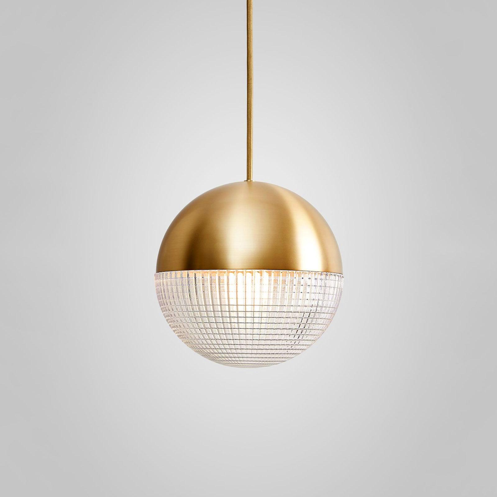 Kevelo Pendant Lamp Brass Glass Modern