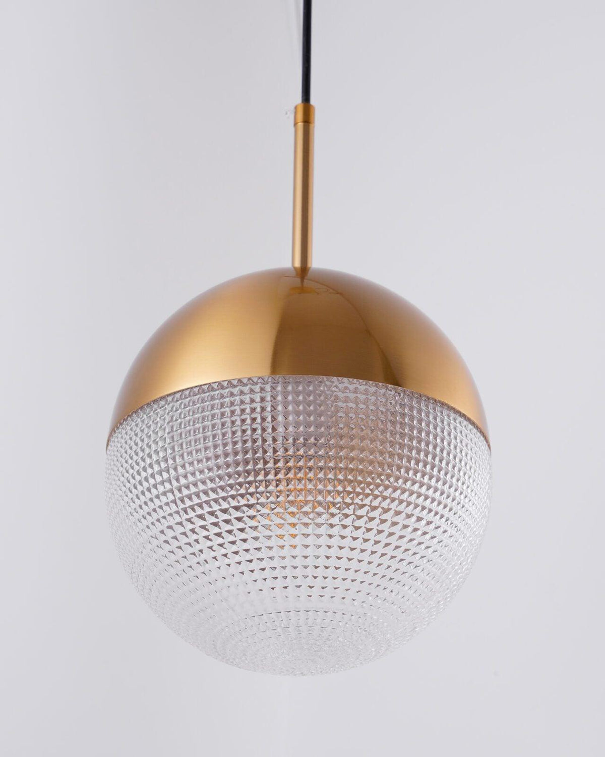 Kevelo Pendant Lamp Brass Glass Modern