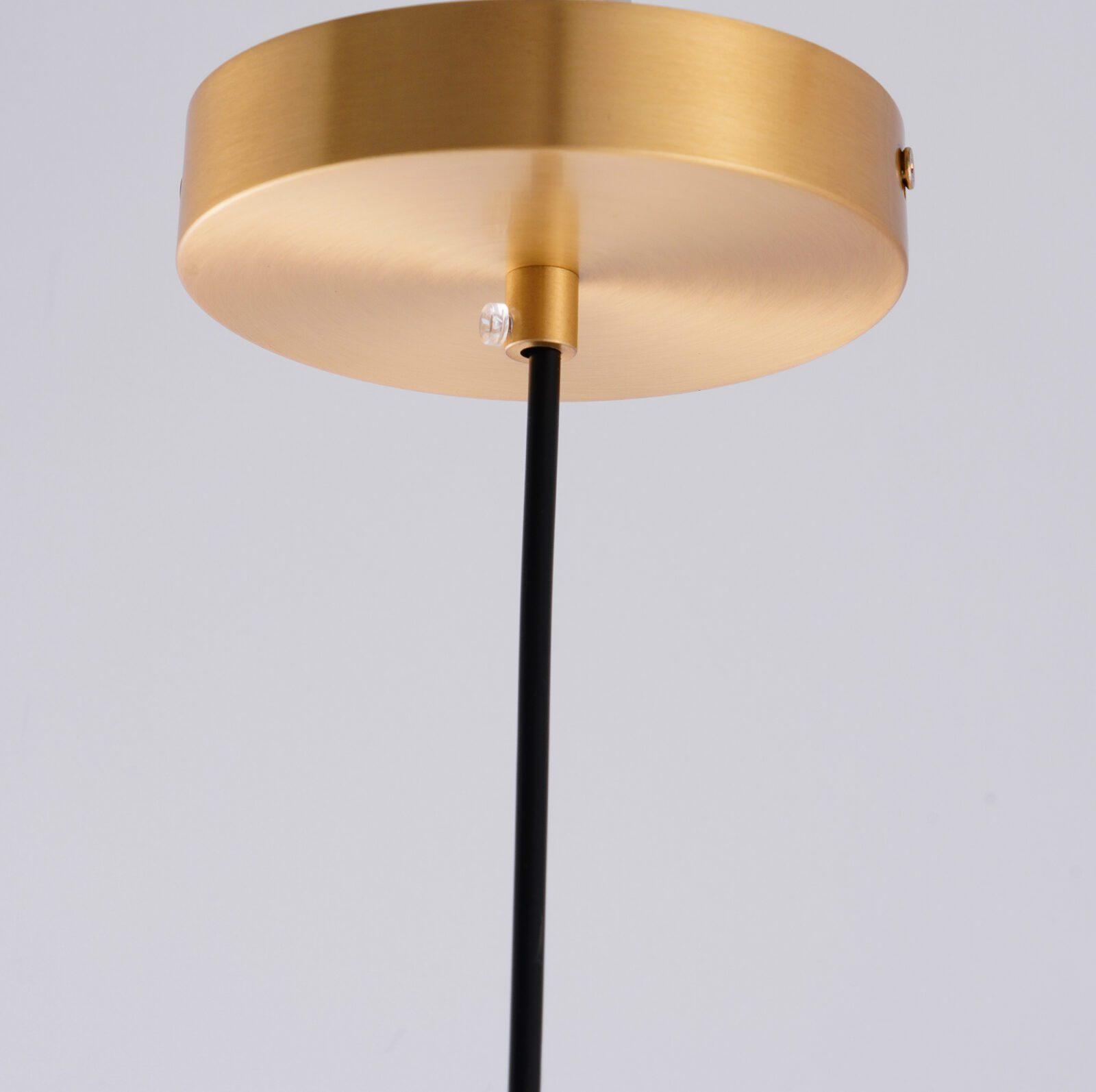 Kevelo Pendant Lamp Brass Glass Modern