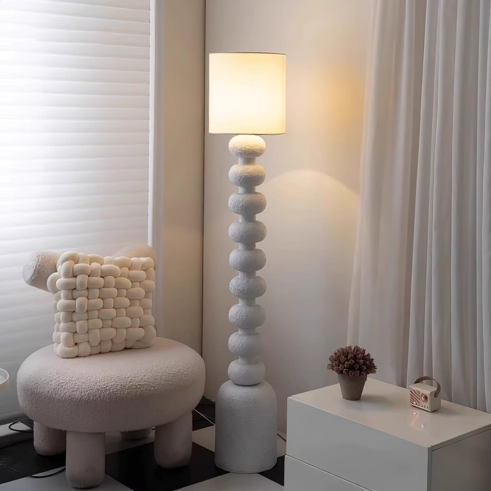 Khev Modern Fabric Floor Lamp