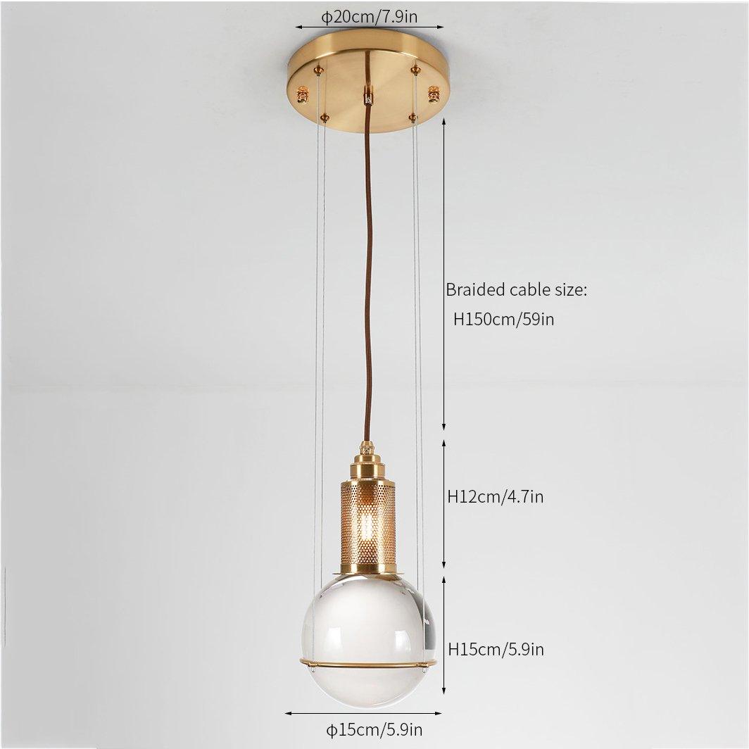 Selireria Pendant Light Crystal Adjustable
