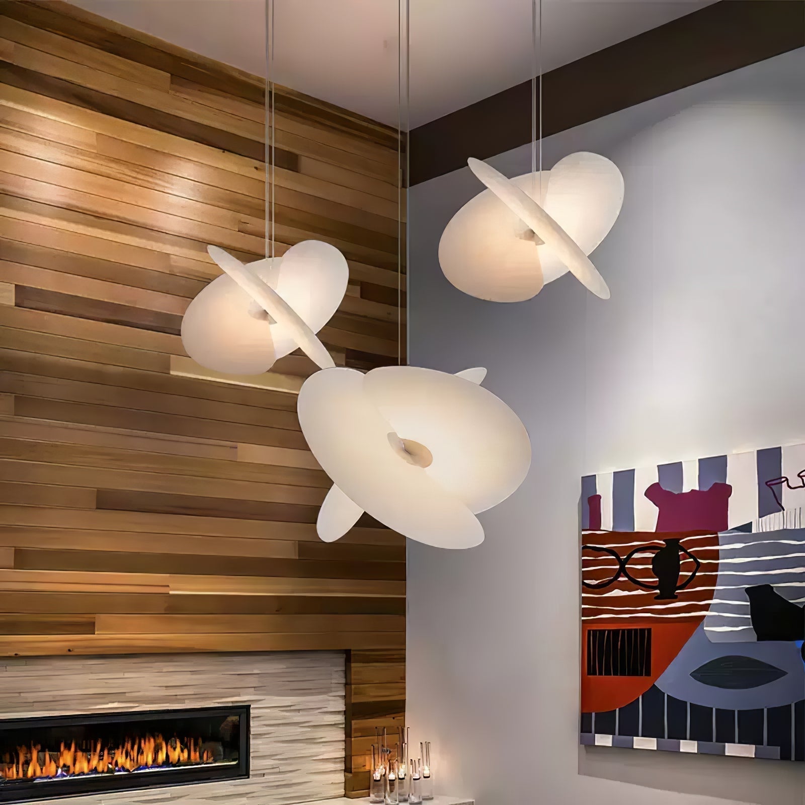 Whirl Modern Fabric Pendant Lamp