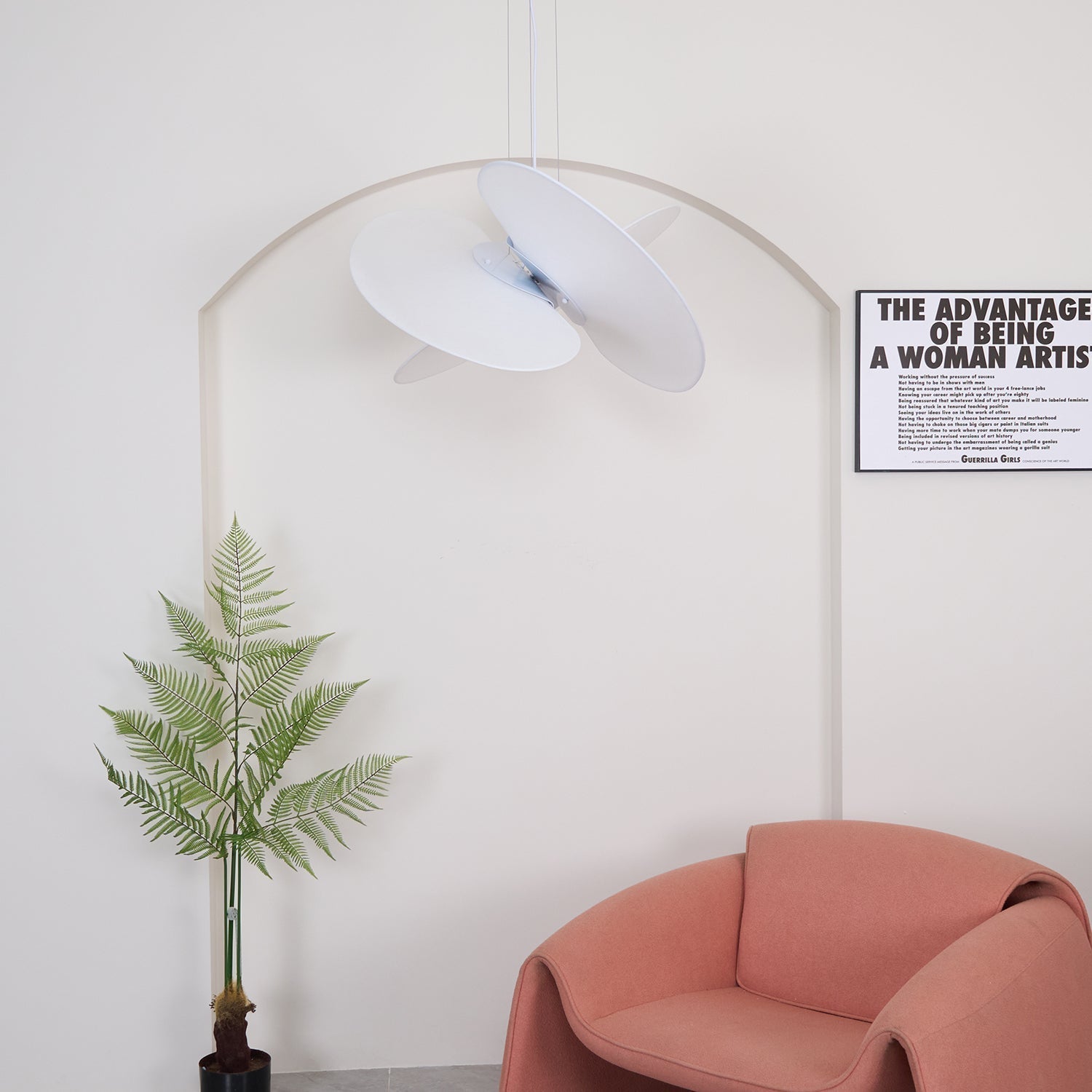 Whirl Modern Fabric Pendant Lamp