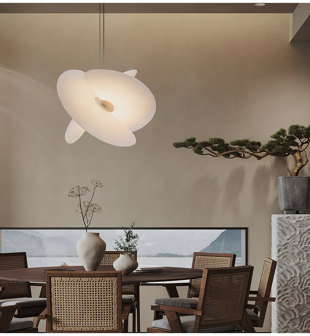 Whirl Modern Fabric Pendant Lamp