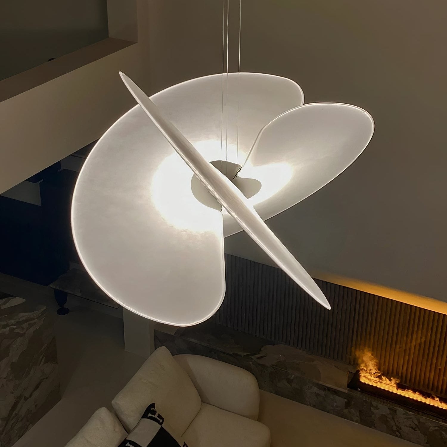 Whirl Modern Fabric Pendant Lamp