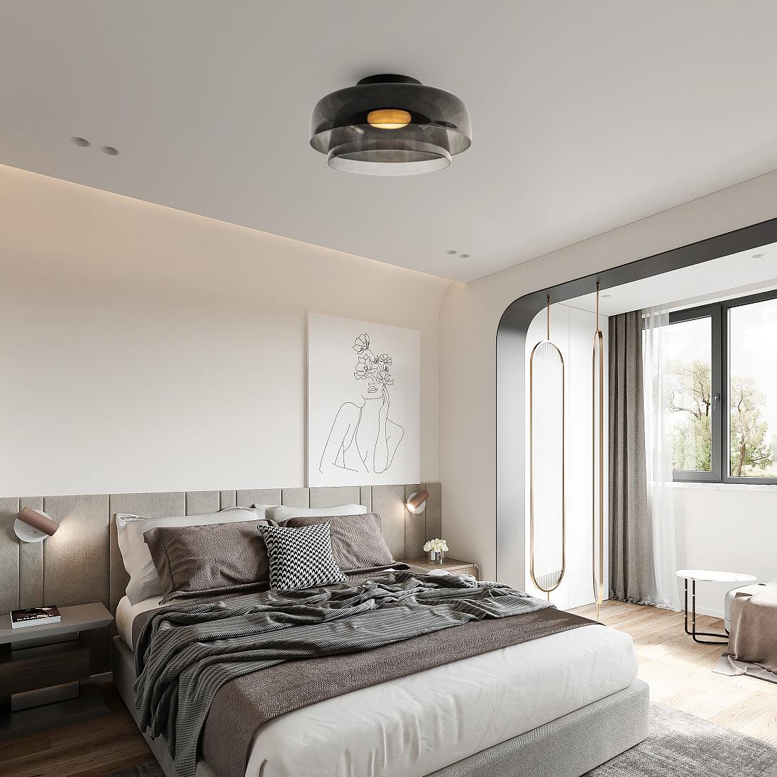 Miroriella Ceiling Lamp Layered Structure Warm Elegant