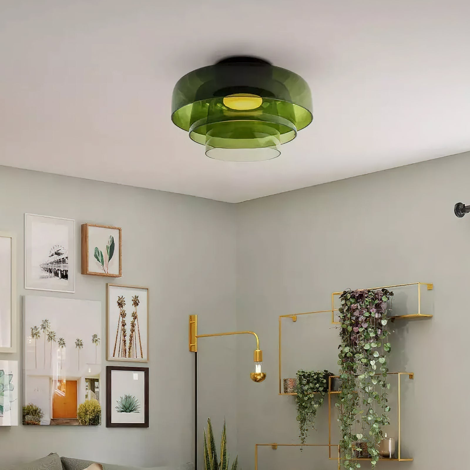 Miroriella Ceiling Lamp Layered Structure Warm Elegant