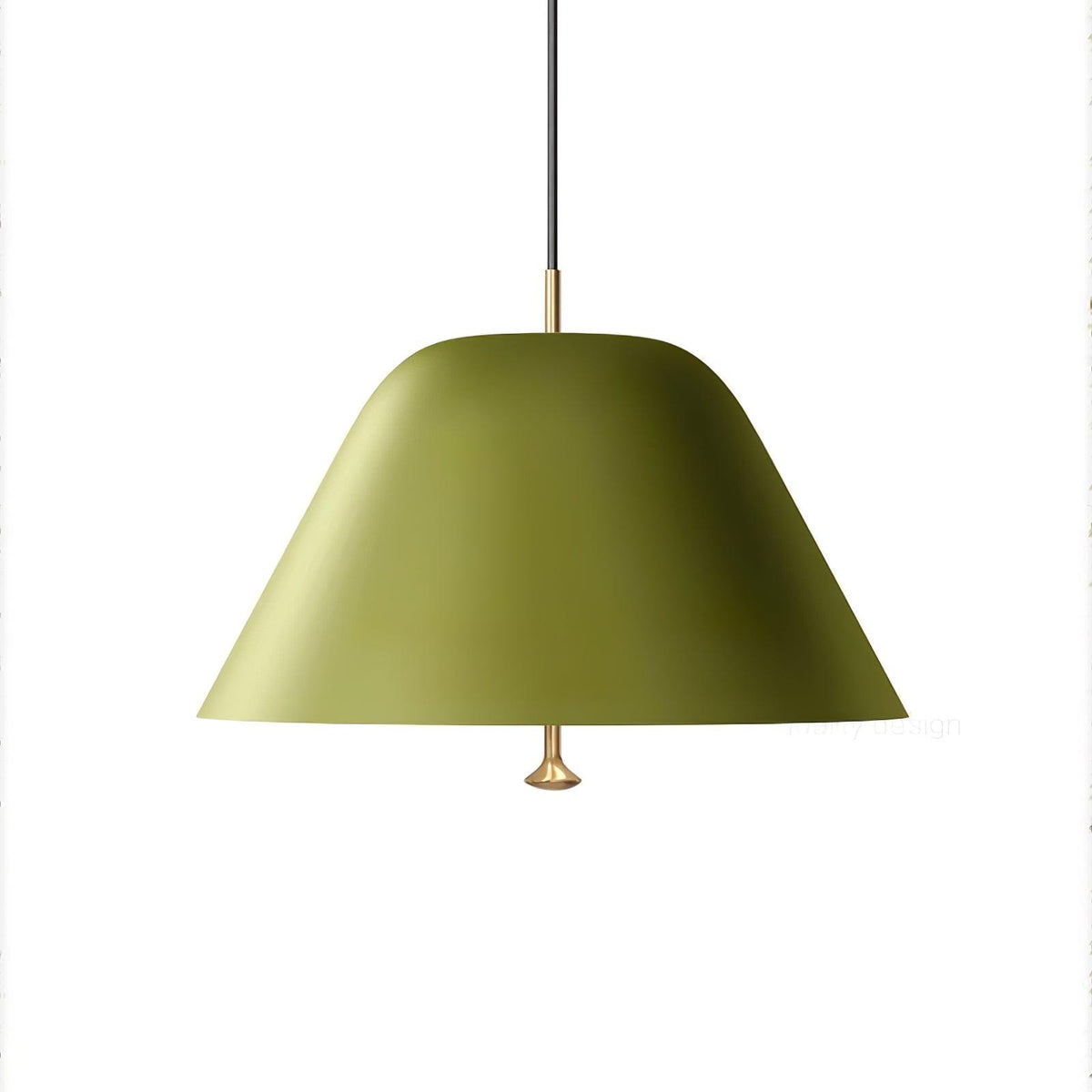 Evir Pendant Lamp Bell Glass Brass Minimalist