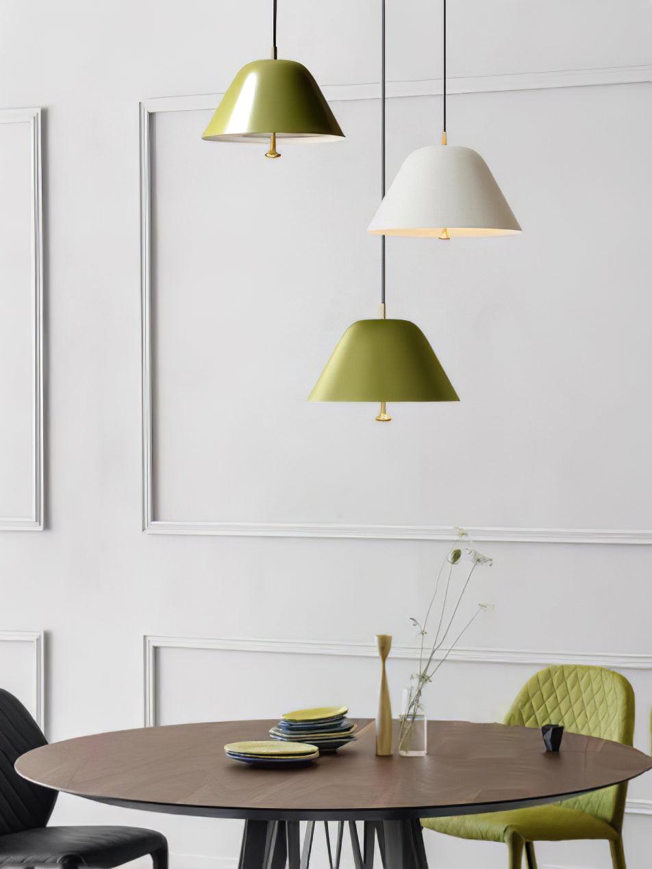 Evir Pendant Lamp Bell Glass Brass Minimalist