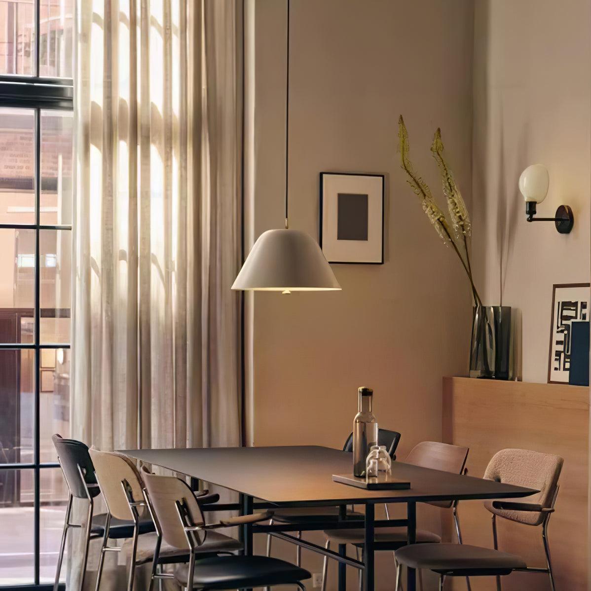 Evir Pendant Lamp Bell Glass Brass Minimalist