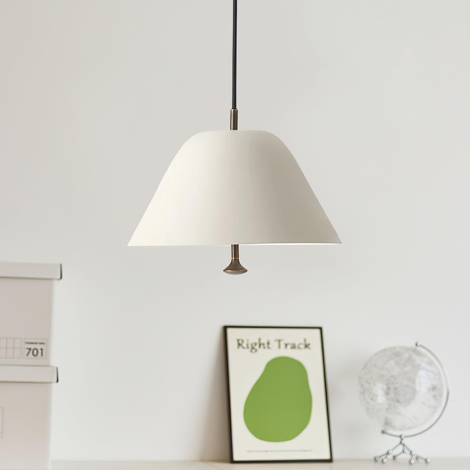 Evir Pendant Lamp Bell Glass Brass Minimalist