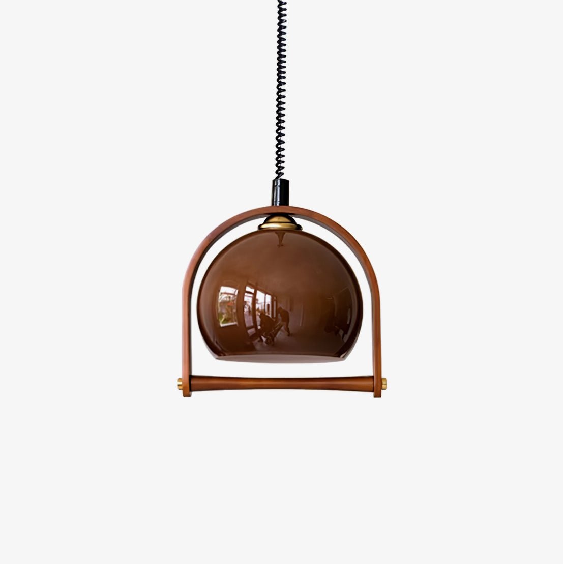 Cesilarae Premium Nordic Art Glass Wood Pendant Lamp