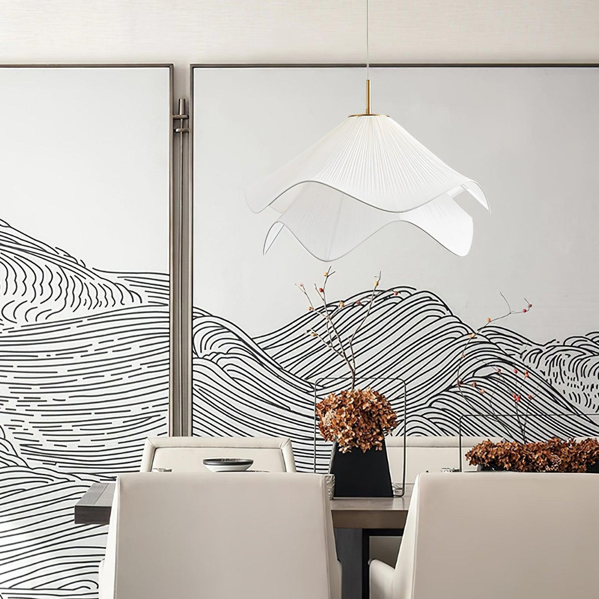 Evanel Fabric Artistic Pendant Light