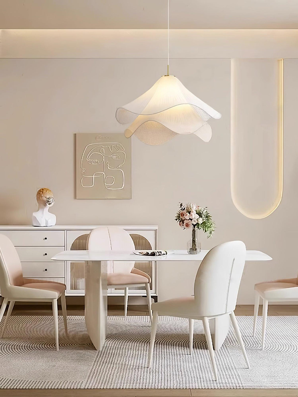 Evanel Fabric Artistic Pendant Light