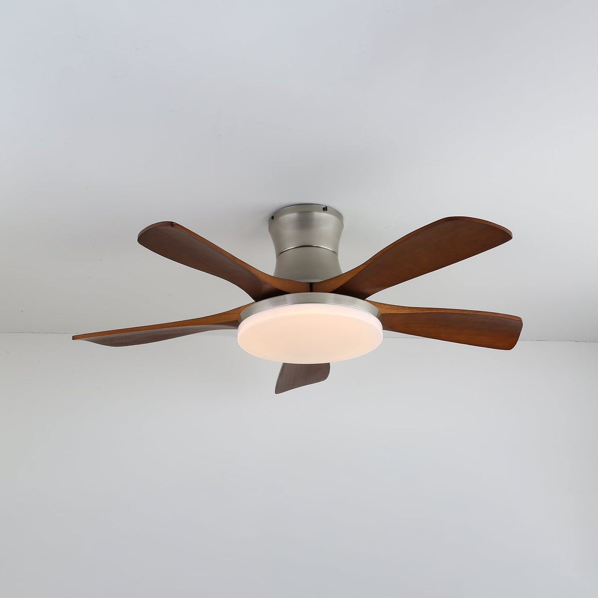 Brevo Ceiling Fan Light Wooden Blade