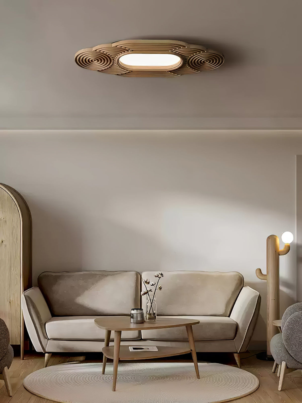 Udorionis Premium Nordic Art Wood Ceiling Lamp