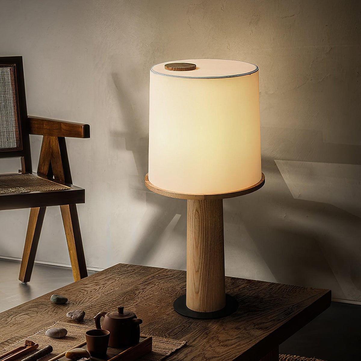 Jennifer Modern Wood Table Lamp