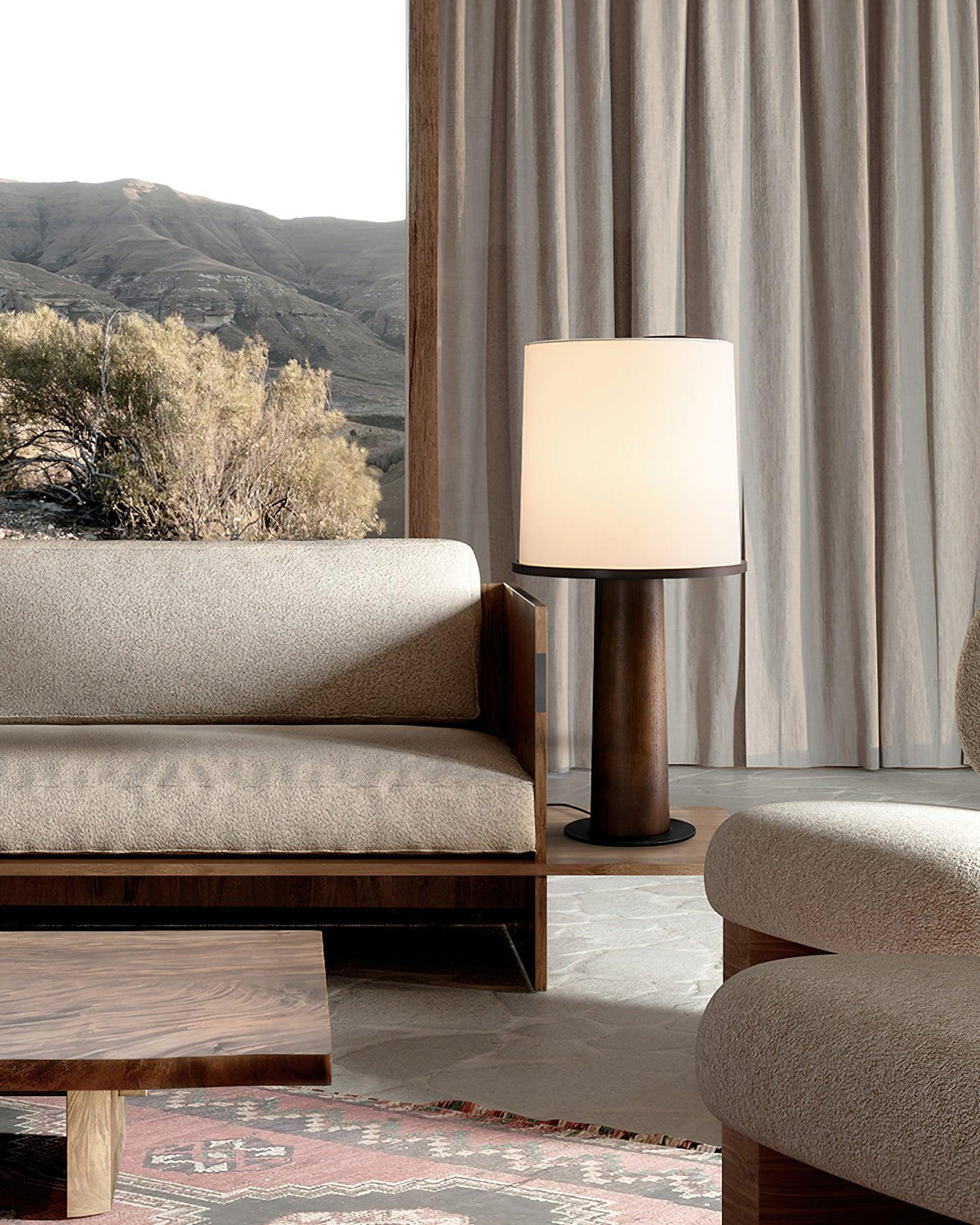 Jennifer Modern Wood Table Lamp