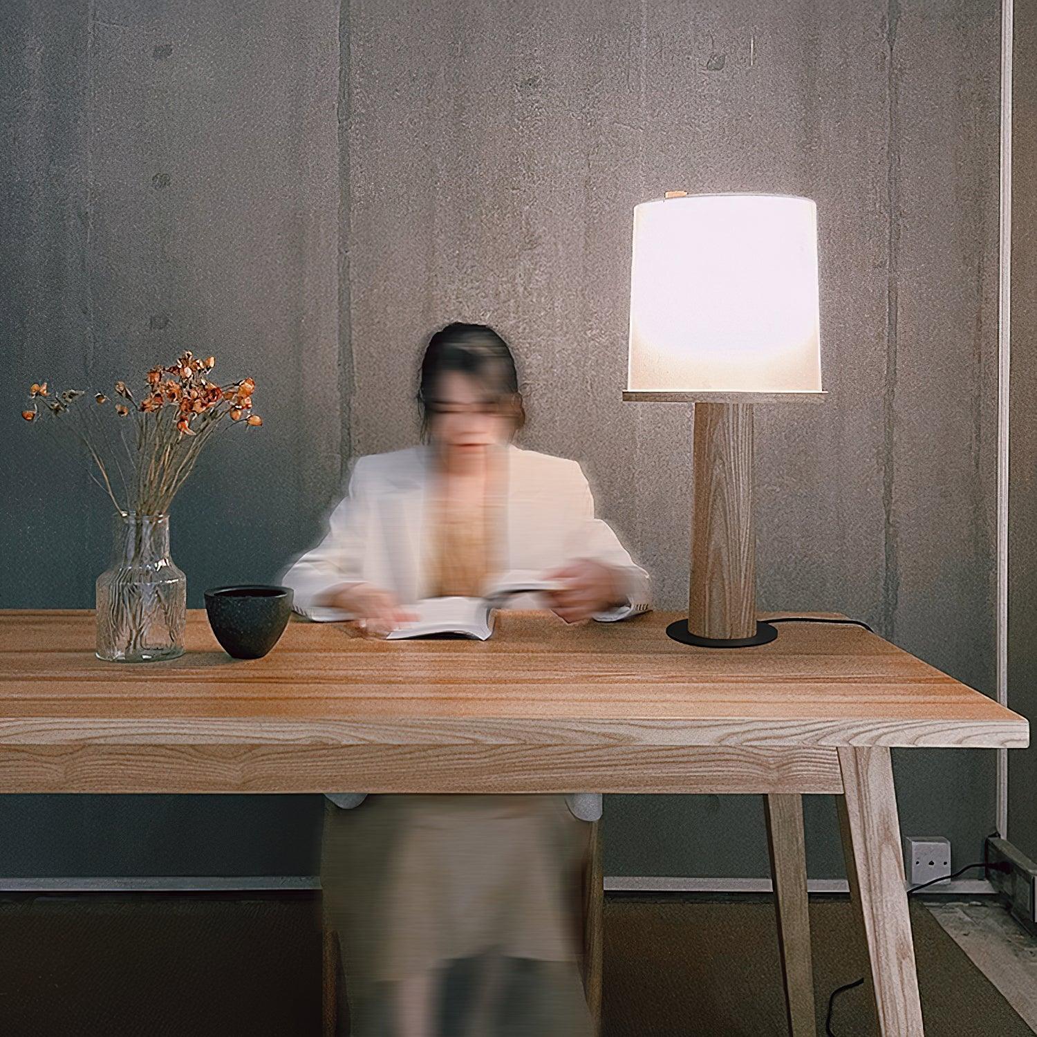 Jennifer Modern Wood Table Lamp