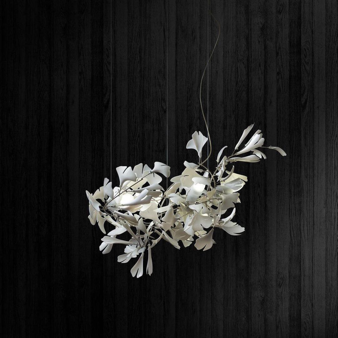 Ayla Chandelier Gingko Petal Ceramic