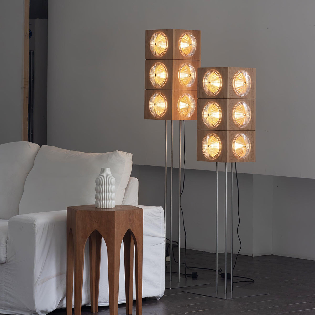 Avraearae Modular Wood Floor Lamp