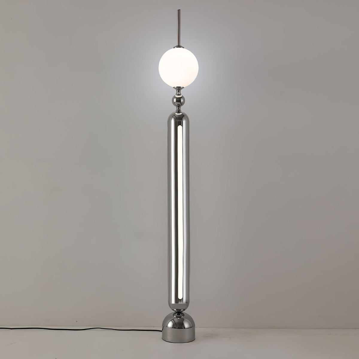 Ardinielle Futuristic Stainless Steel Floor Lamp