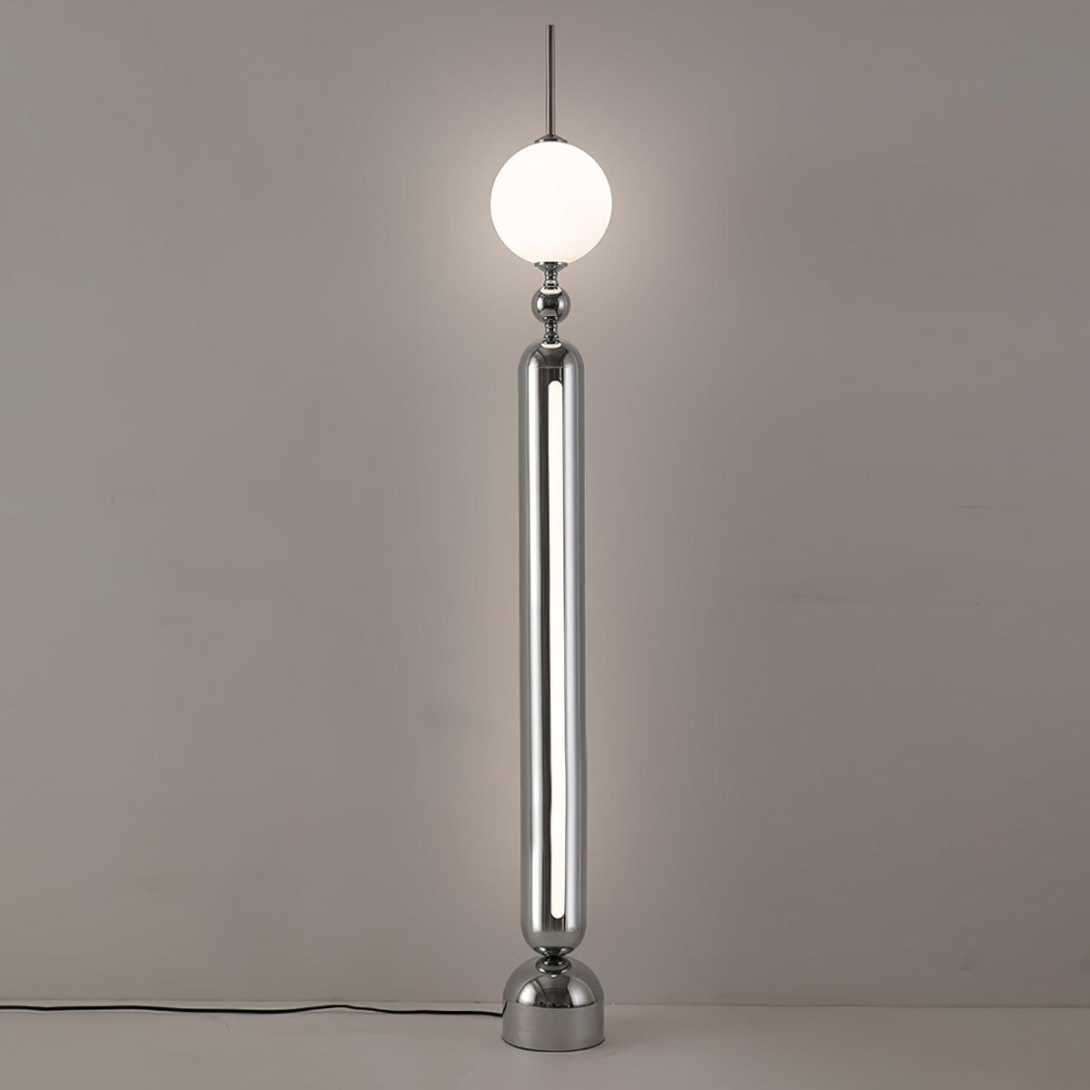 Ardinielle Futuristic Stainless Steel Floor Lamp