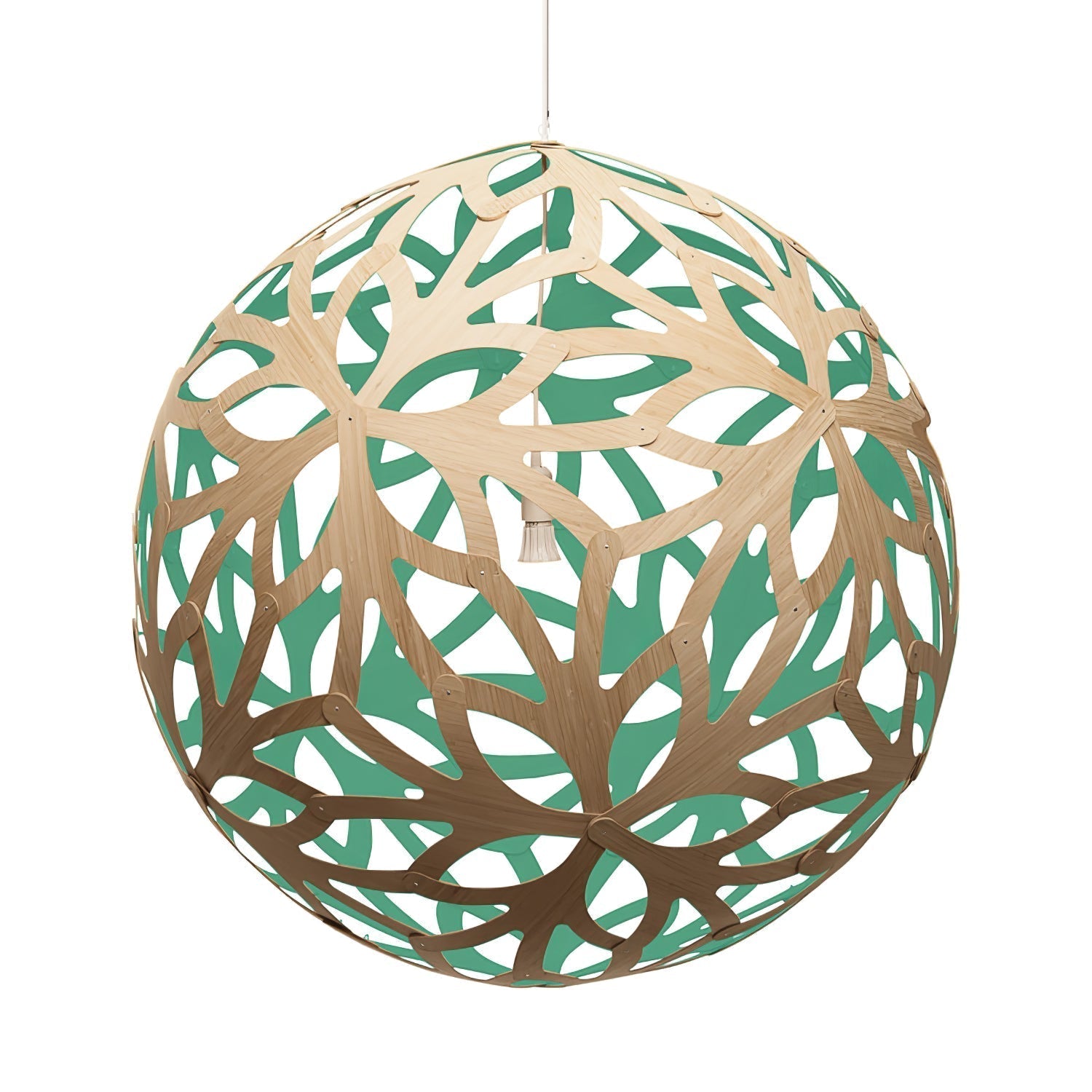 Rininia Pendant Light Geometric Wooden Woven