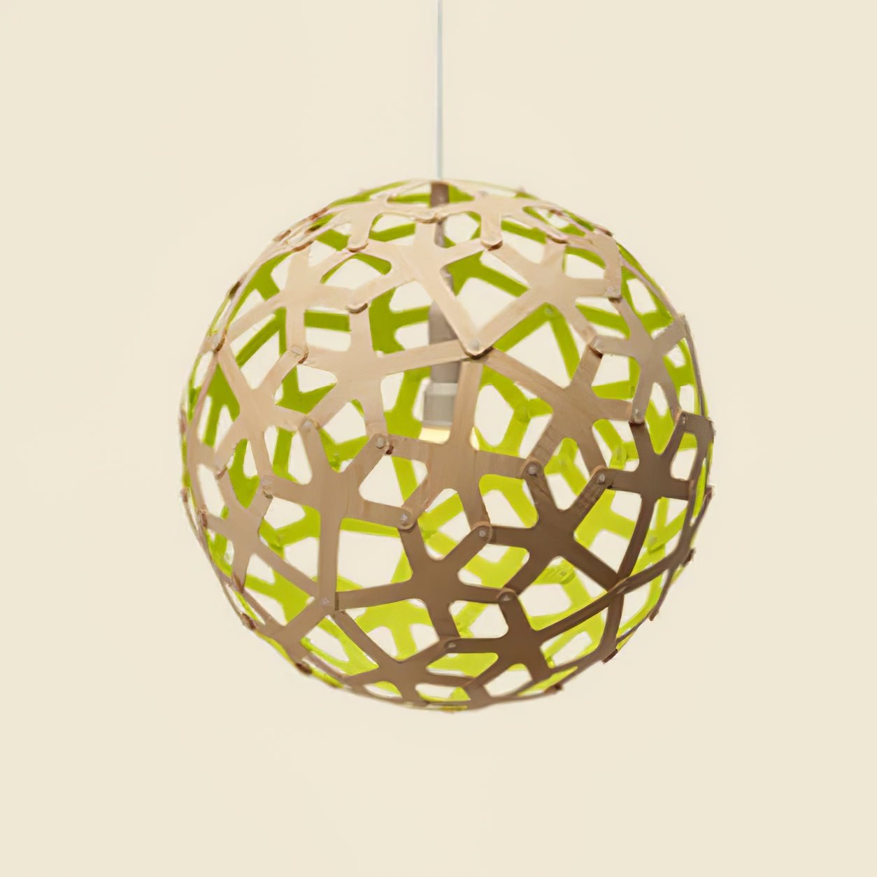 Rininia Pendant Light Geometric Wooden Woven