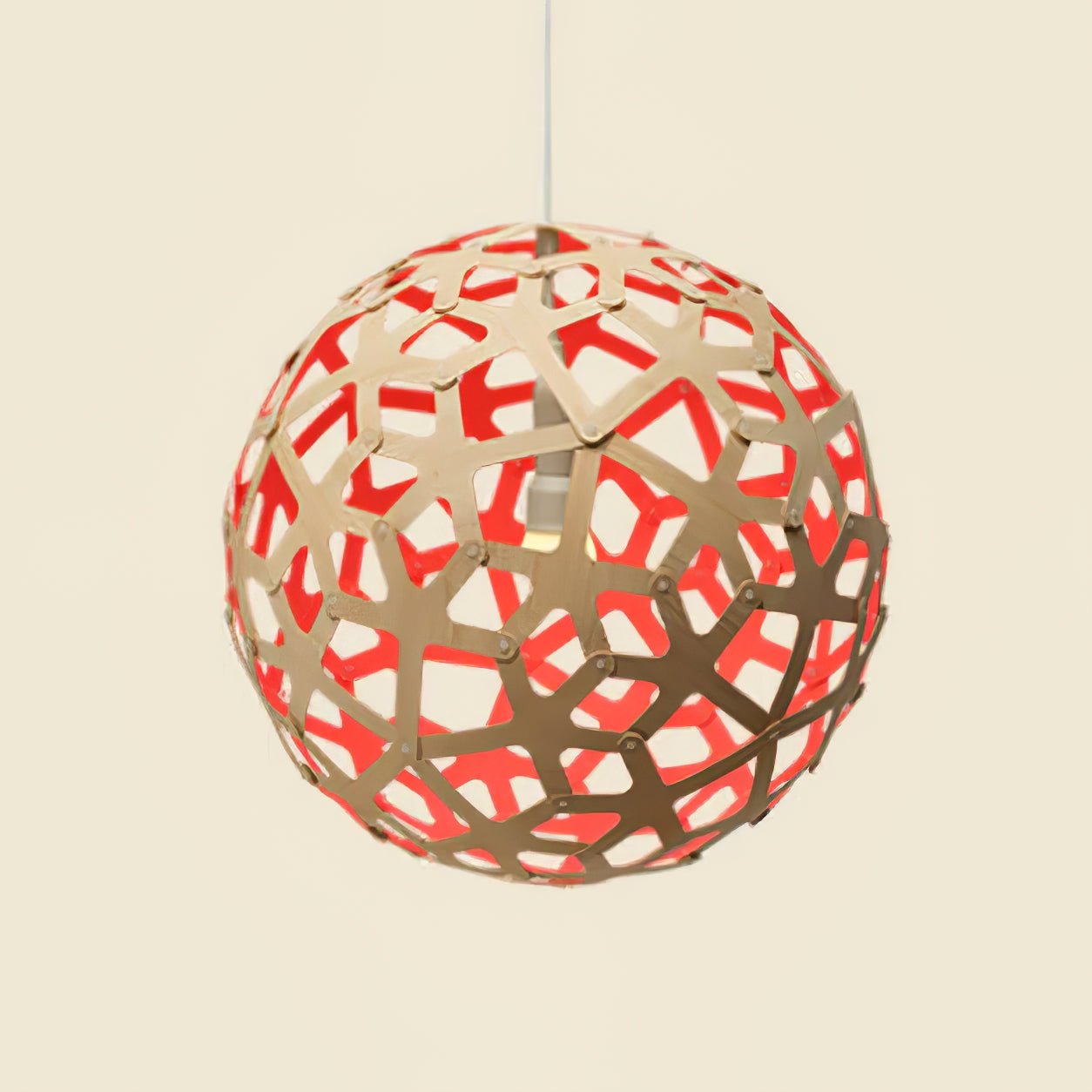 Rininia Pendant Light Geometric Wooden Woven