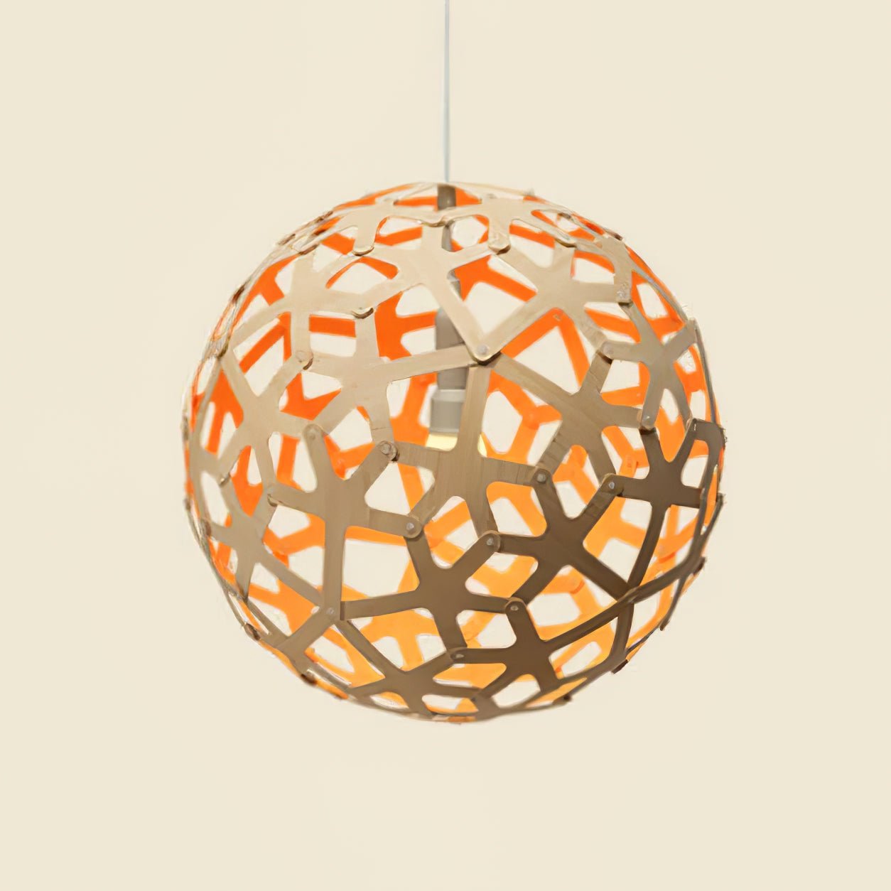 Rininia Pendant Light Geometric Wooden Woven