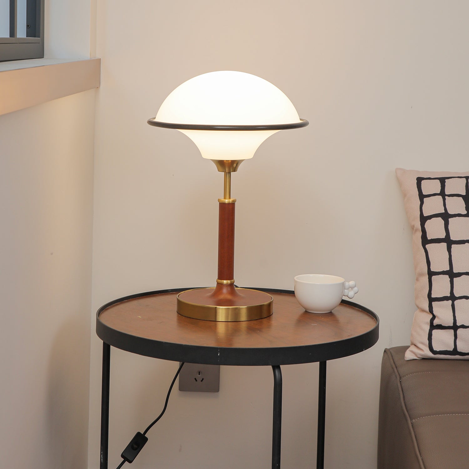 Solstic Wood Mid-Century Table Lamp
