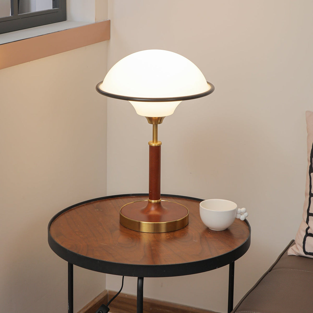 Solstic Wood Mid-Century Table Lamp