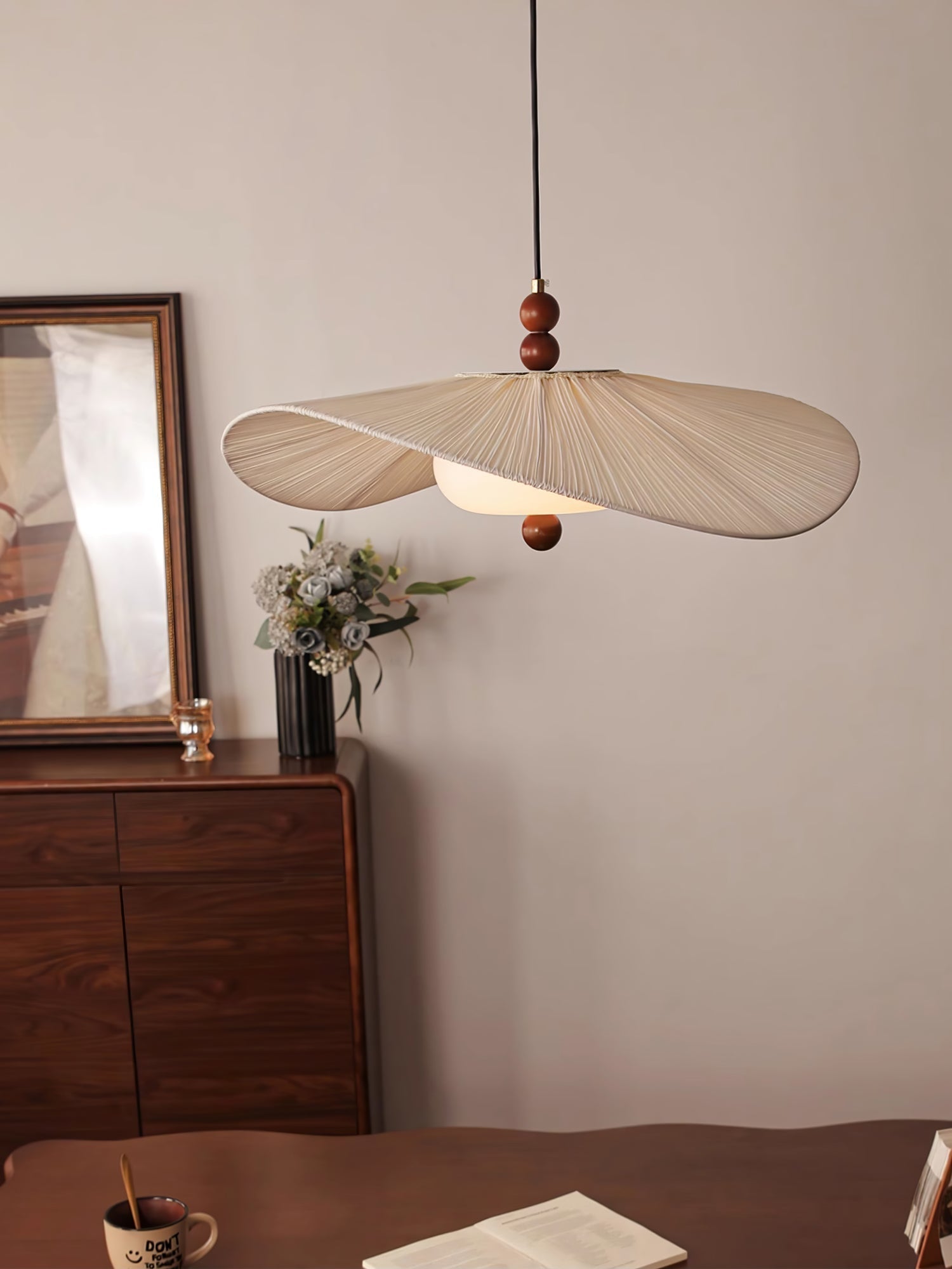 Zovenil Organic Fabric Pendant Light