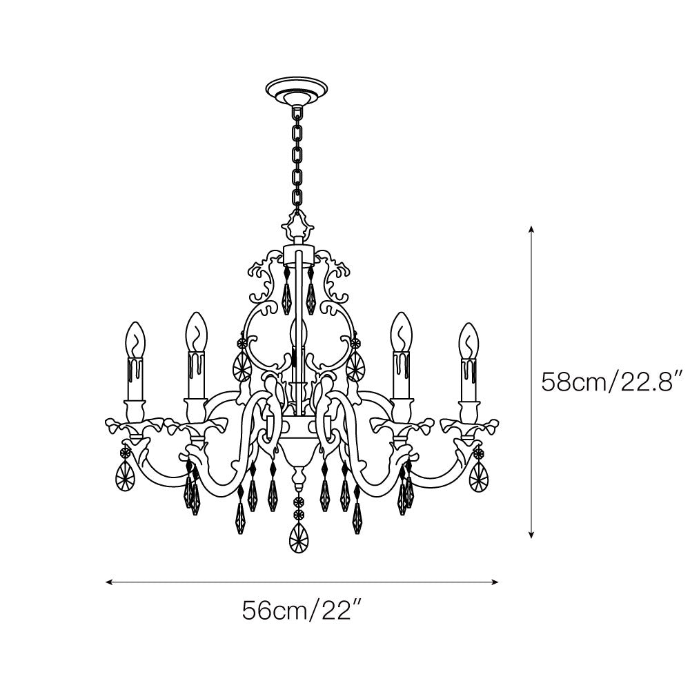 Olrinila Postmodern Luxury Brass Crystal Chandelier - Neutral Decor