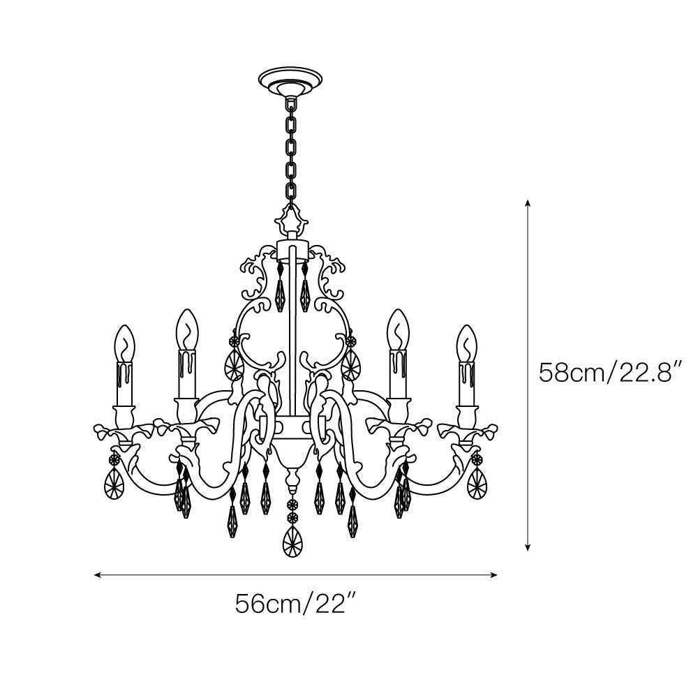 Olrinila Postmodern Luxury Brass Crystal Chandelier - Neutral Decor