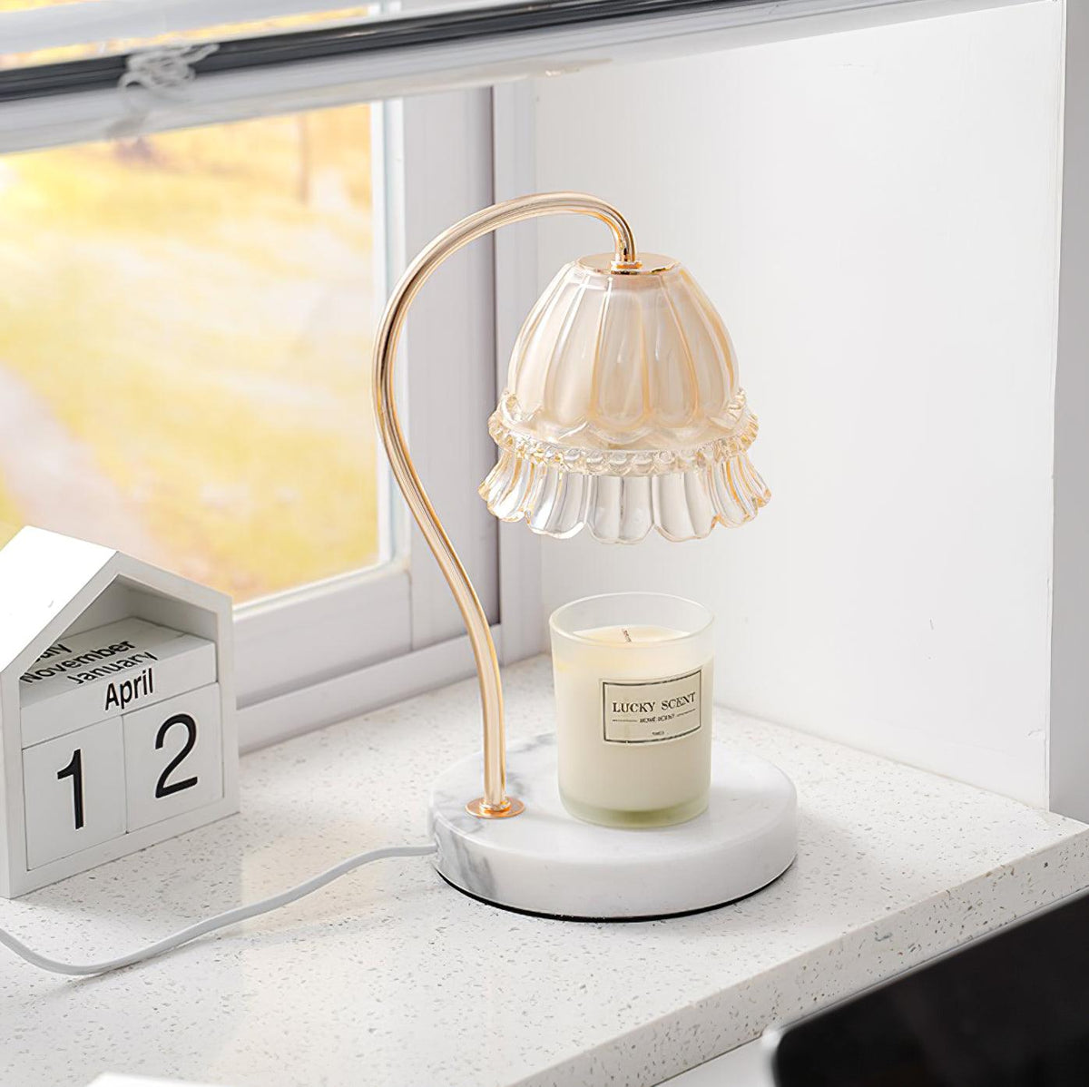 Daze Nordic Art Warmer Marble Table Lamp