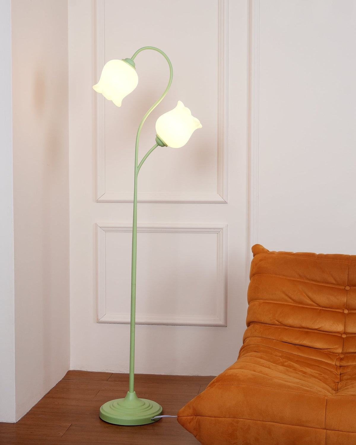Zevelil Floral Floor Lamp