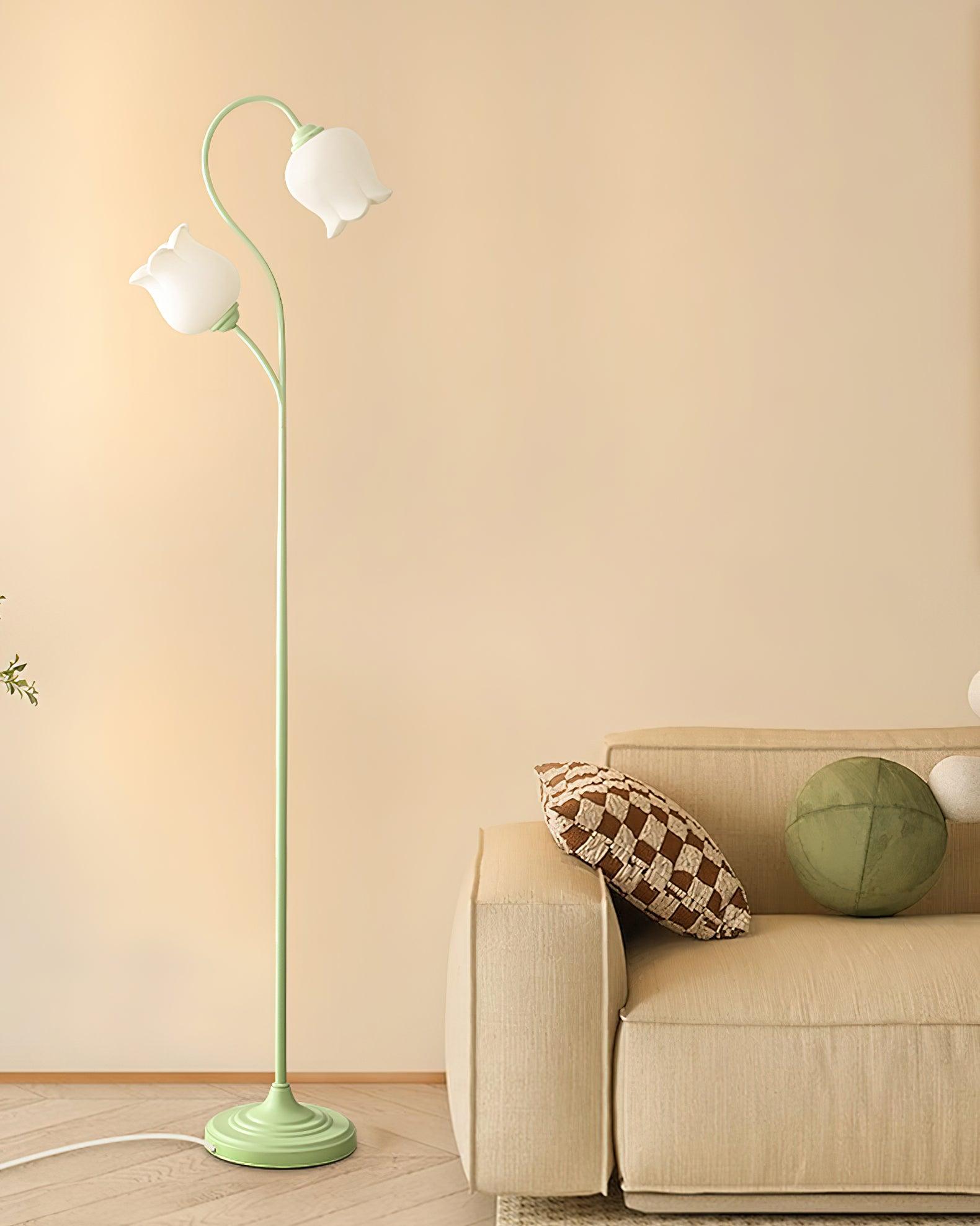 Zevelil Floral Floor Lamp